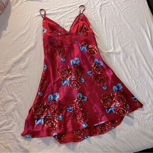 Pink Victoria’s Secret Floral Slip Dress